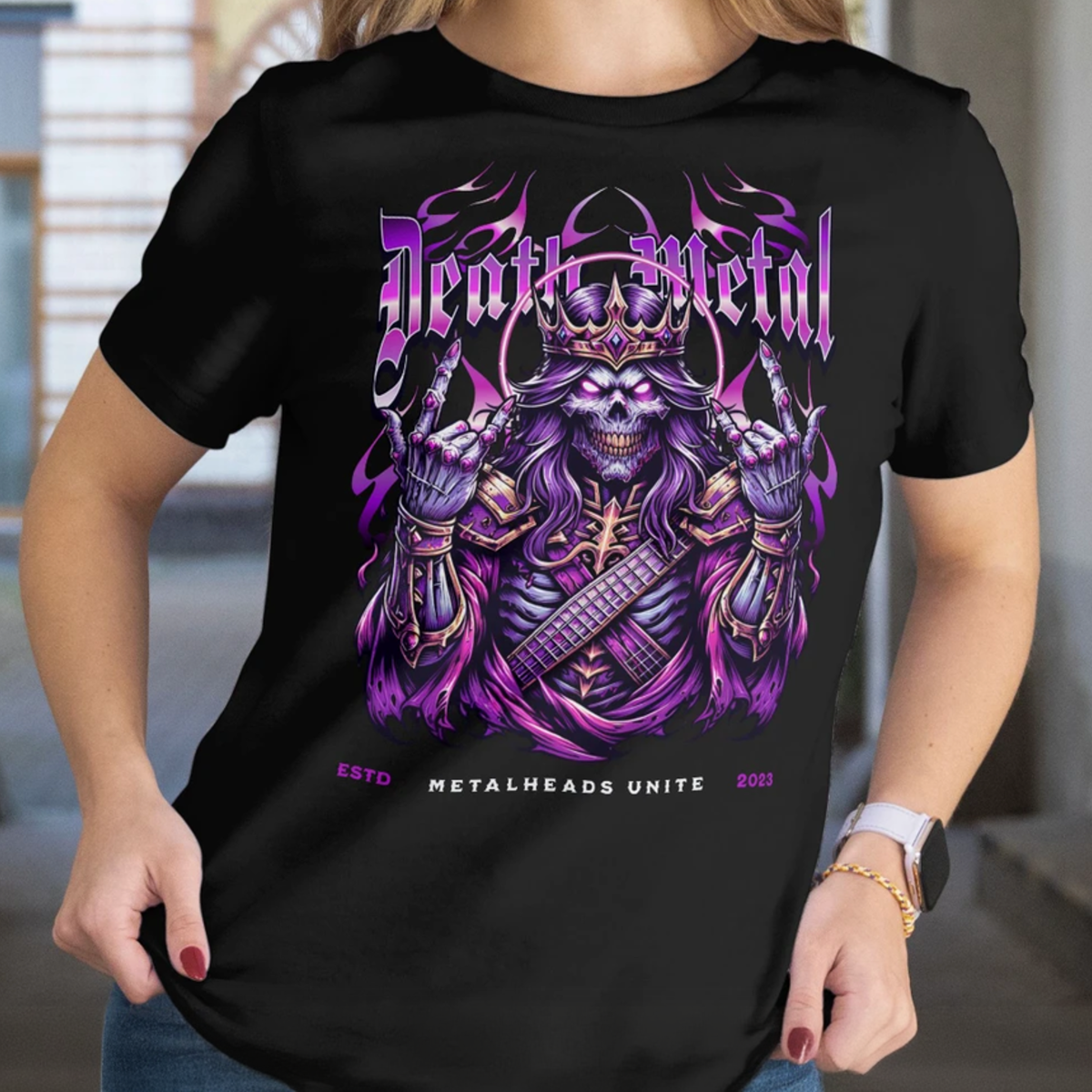 Death Metal T-Shirt Purple