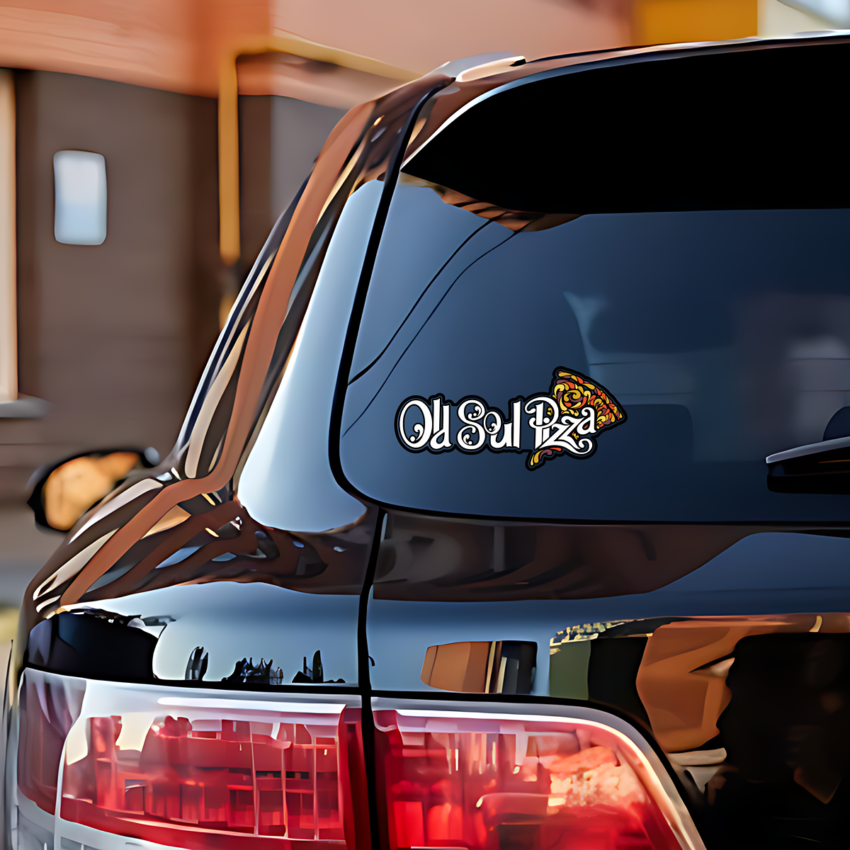 Rear Window Graphic 6"x 6" Full Color Self Adhesive Durable Decal Sticker
